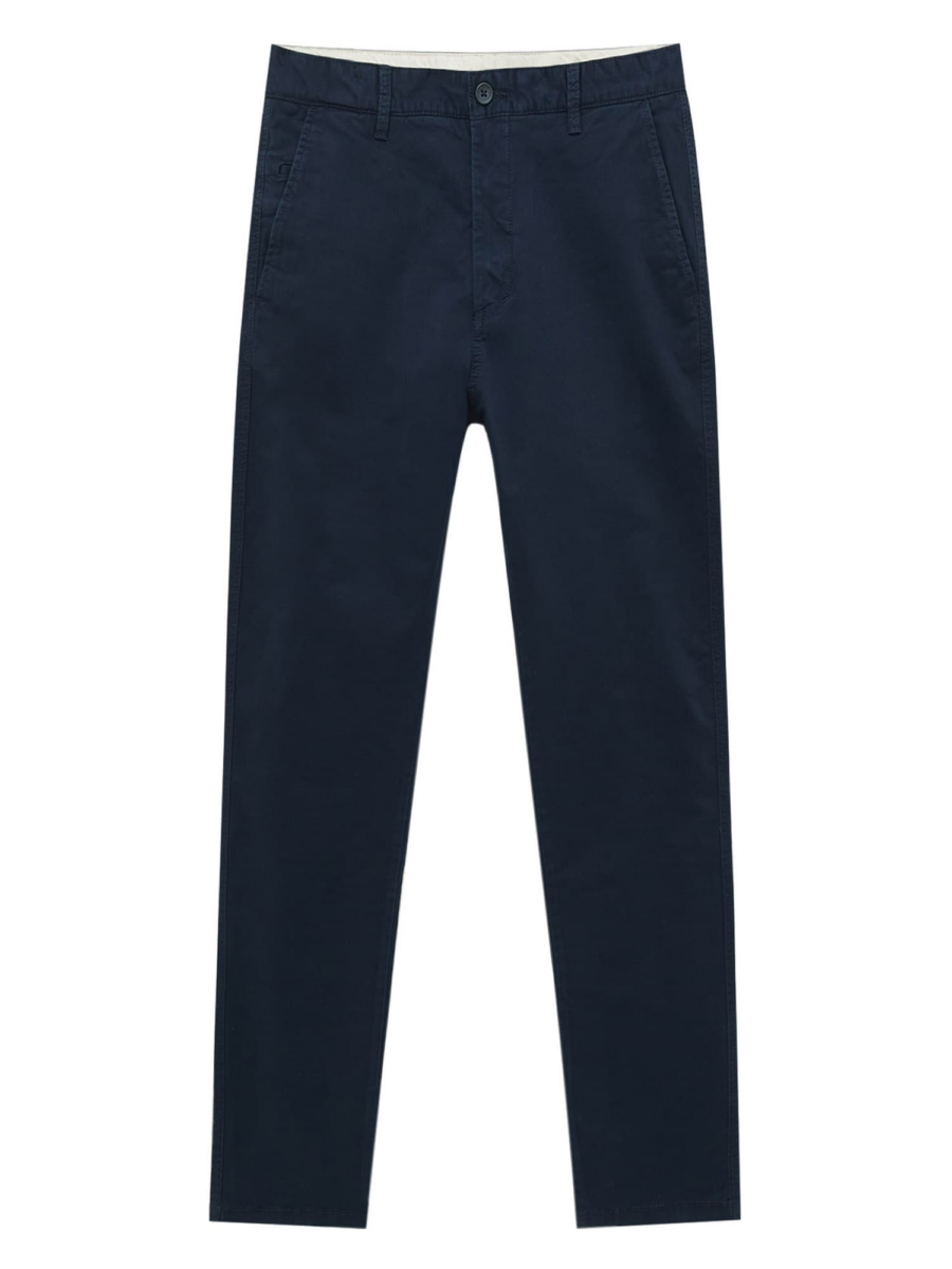 Pull&Bear Chino nadrág  tengerészkék-Hungary