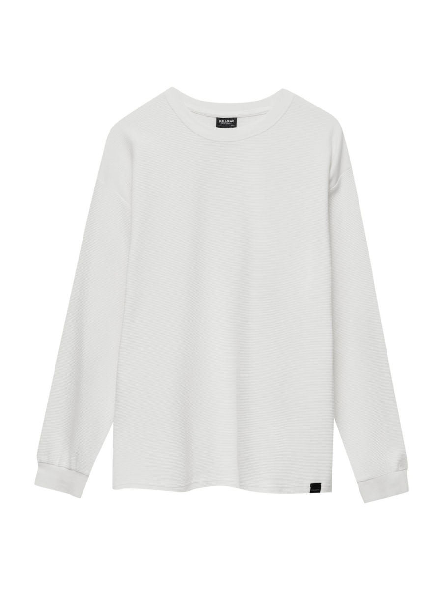Pull&Bear Póló  fekete / fehér-Ár