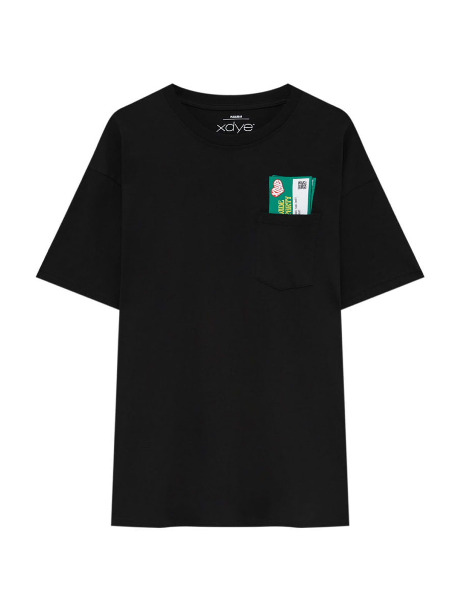 Pull&Bear Póló  vegyes színek / fekete-Hungary