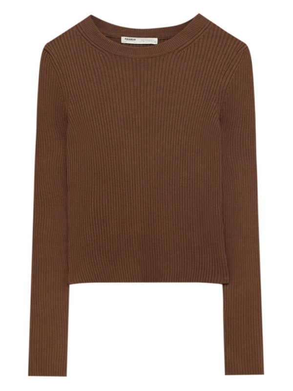 Pull&Bear Pulóver  barna-Hungary