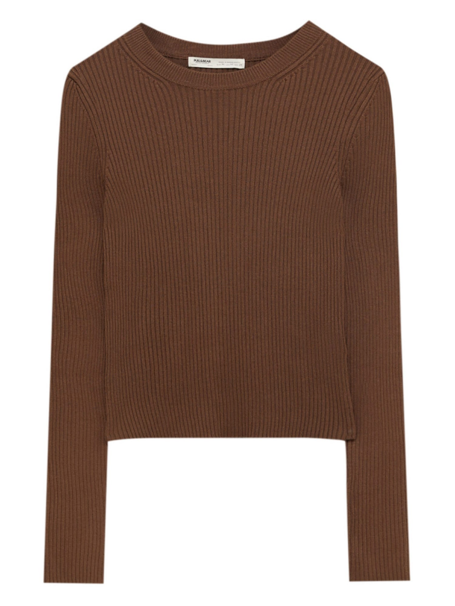 Pull&Bear Pulóver  barna-Hungary