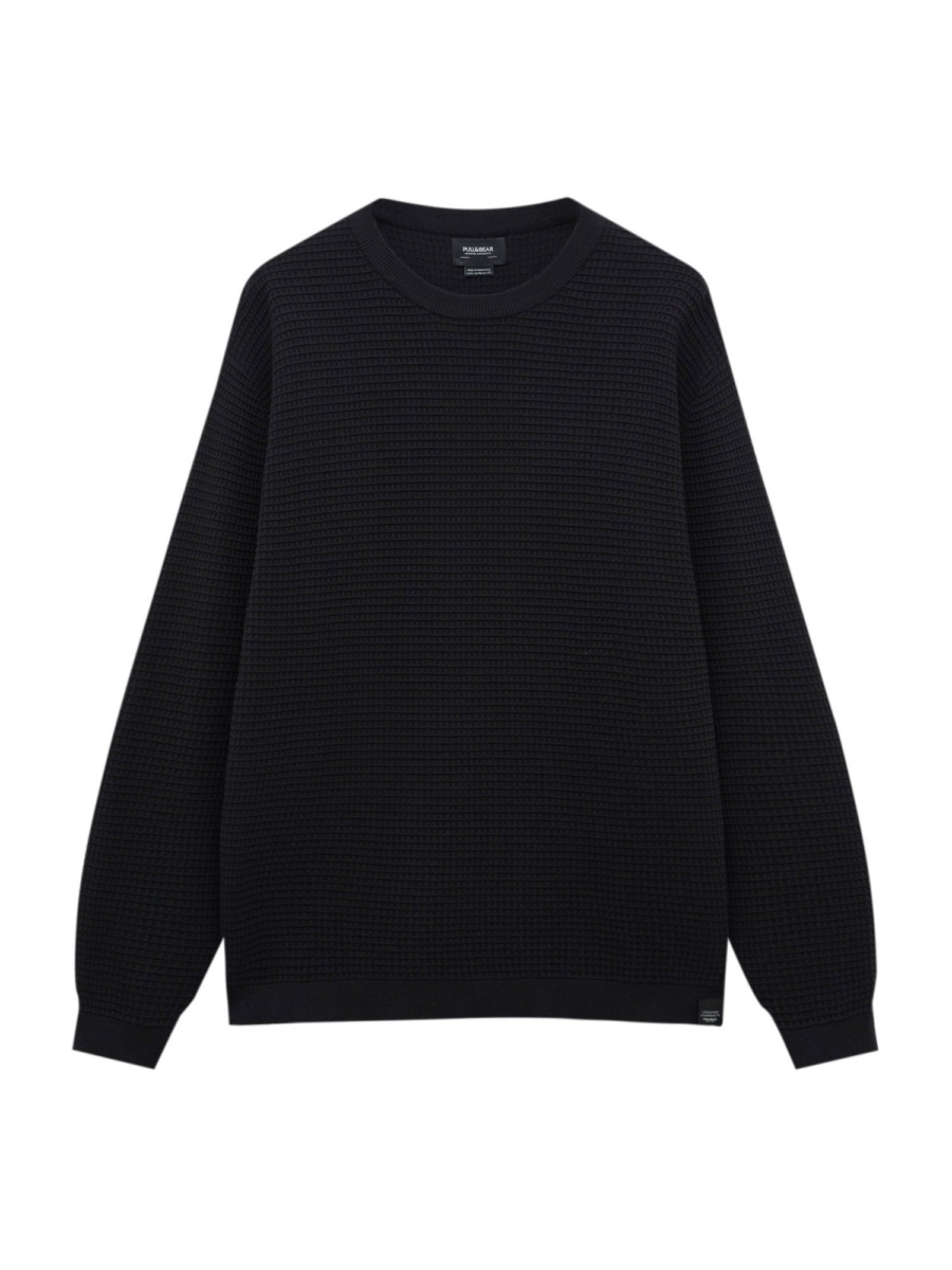 Pull&Bear Pulóver  fekete-Hungary