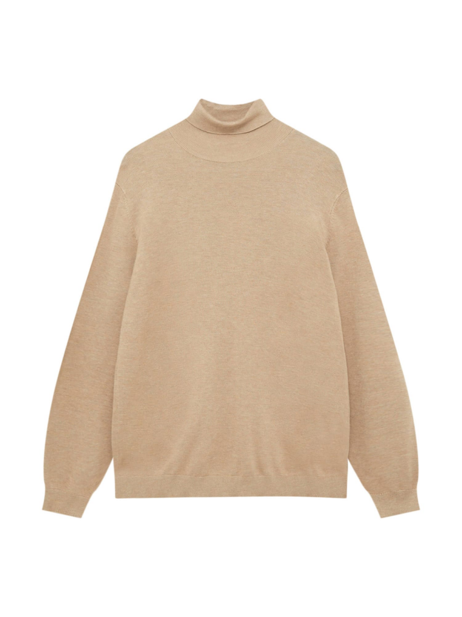 Pull&Bear Pulóver  sötét bézs-Hungary