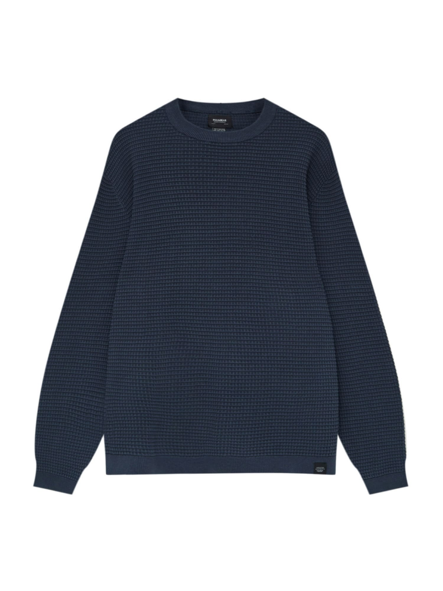 Pull&Bear Pulóver  tengerészkék-Hungary