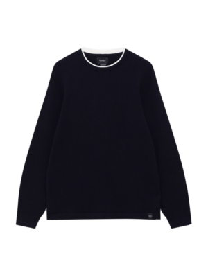 Pull&Bear Pulóver  tengerészkék / fehér-Hungary