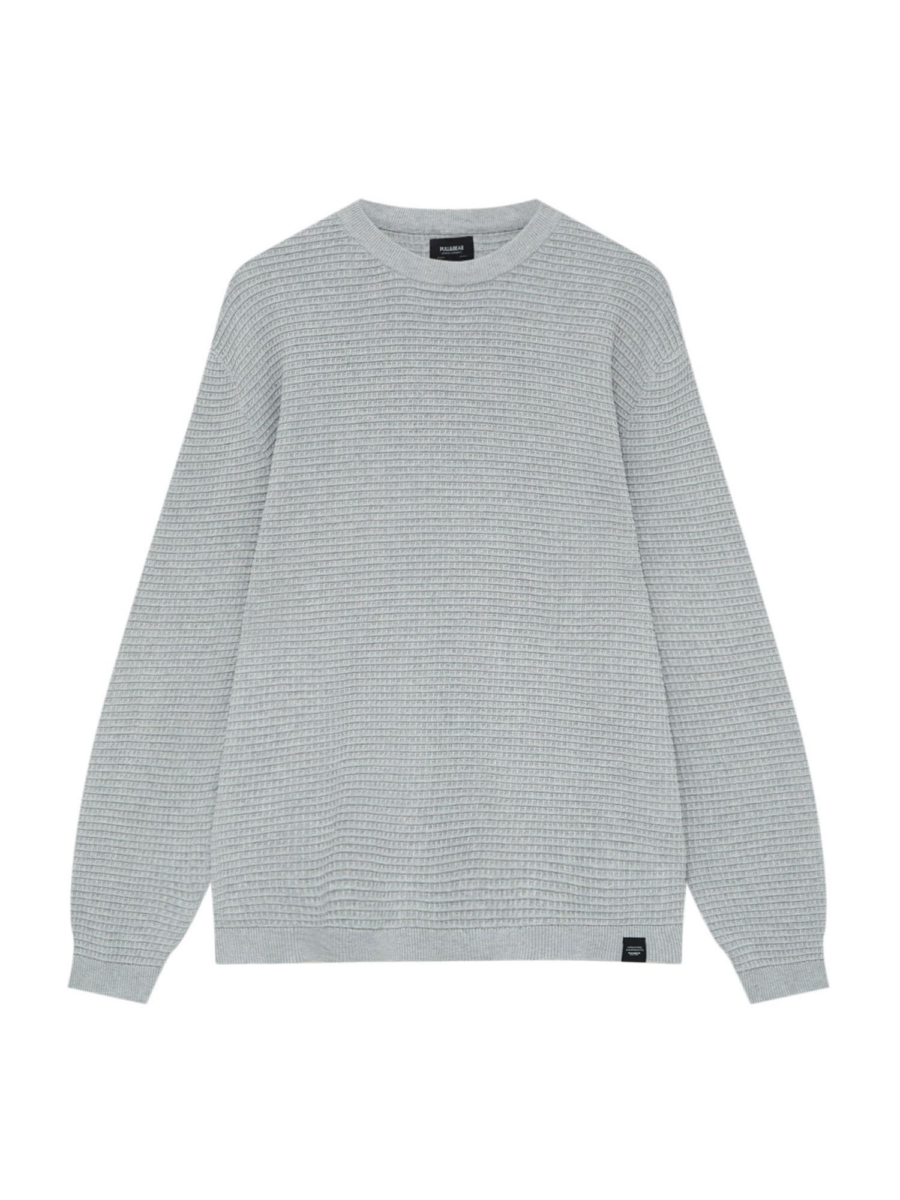 Pull&Bear Pulóver  világosszürke-Hungary