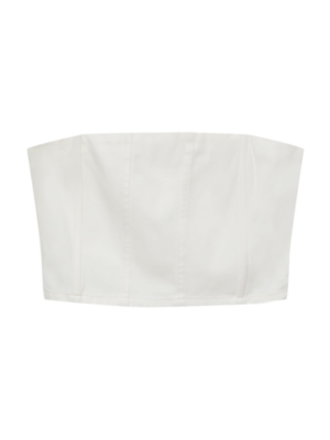 Pull&Bear Top  fehér-Ár