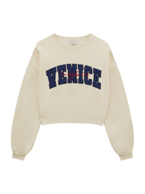 Pull&Bear Tréning póló  ekrü / tengerészkék / vérvörös-Hungary