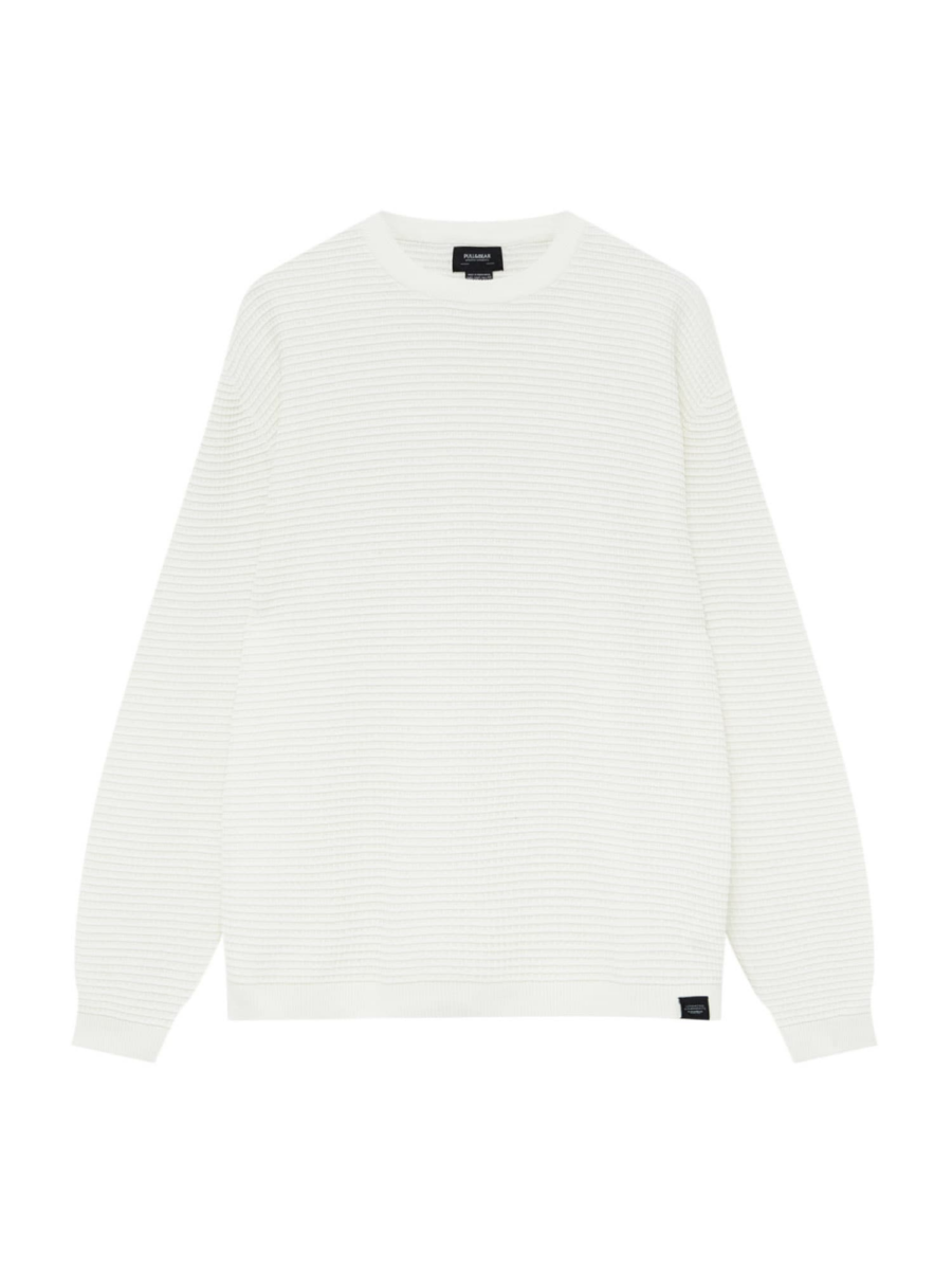 Pull&Bear Tréning póló  fekete / fehér-Hungary