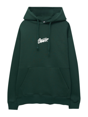 Pull&Bear Tréning póló  fenyő / fehér-Ár