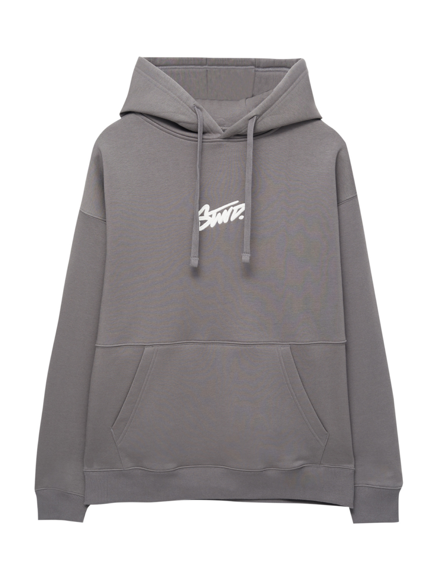 Pull&Bear Tréning póló  szürke / fehér-Ár