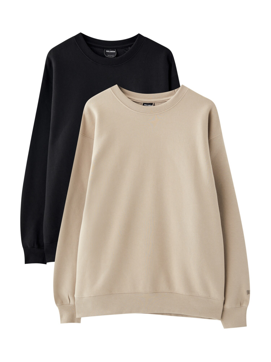 Pull&Bear Tréning póló  testszínű / fekete-Ár