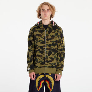 Pulóver A BATHING APE 1St Camo 2Nd Shark Full Zip Hoodie Green XXL-alacsony-ár