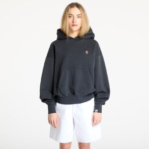 Pulóver A BATHING APE Pigment Dyed One Point Oversized Pullover Hoodie Black S-alacsony-ár