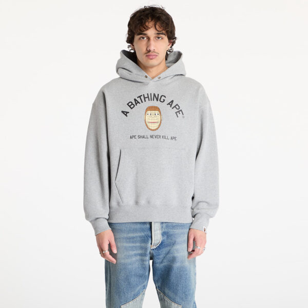 Pulóver A BATHING APE Polygon Relaxed Fit Pullover UNISEX Hoodie Gray L-alacsony-ár