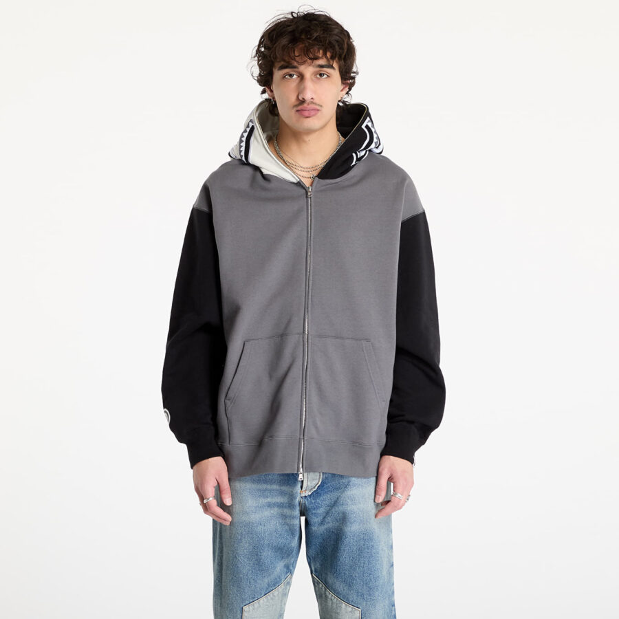 Pulóver A BATHING APE Shark Full Zip Hoodie 1 UNISEX Black S-alacsony-ár