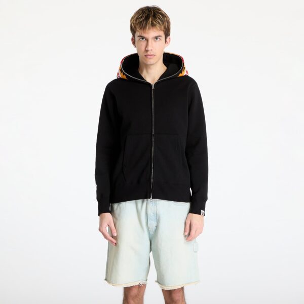 Pulóver A BATHING APE Tiger Full Zip Hoodie UNISEX Black XXXL-alacsony-ár