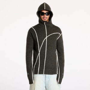 Pulóver A-COLD-WALL* Contour Knit Hoodie Grey-Green/ Olive Grey XL-alacsony-ár