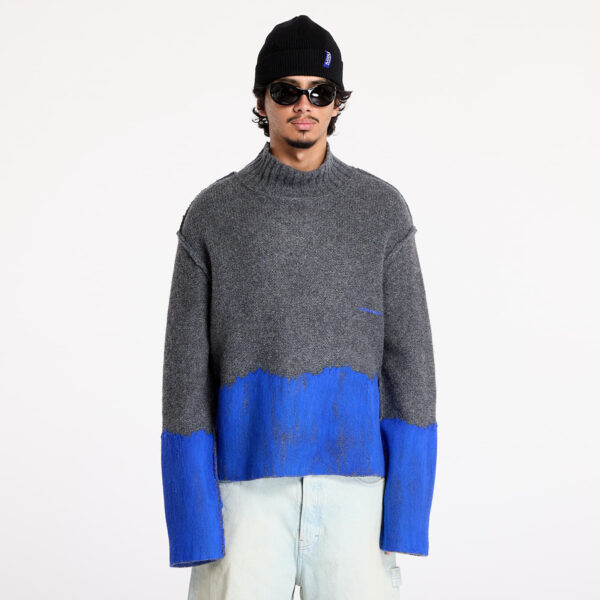 Pulóver A-COLD-WALL* Saturate Knit High Neck Grey Slate M-alacsony-ár