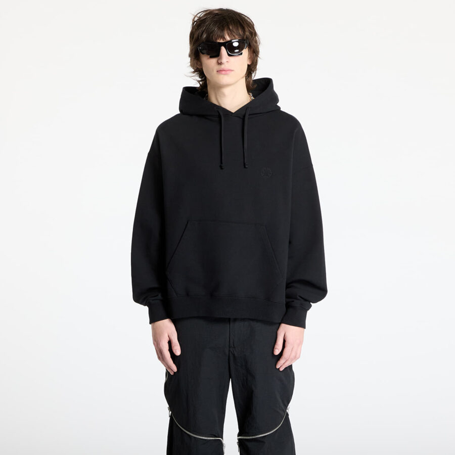 Pulóver Alyx Studio Essentials Boxy Pullover Hoodie UNISEX Black L-alacsony-ár