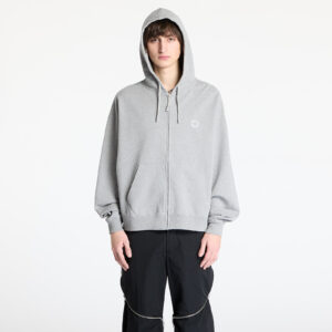 Pulóver Alyx Studio Essentials Boxy Zip-Up Hoodie UNISEX Light Heather Grey L-alacsony-ár