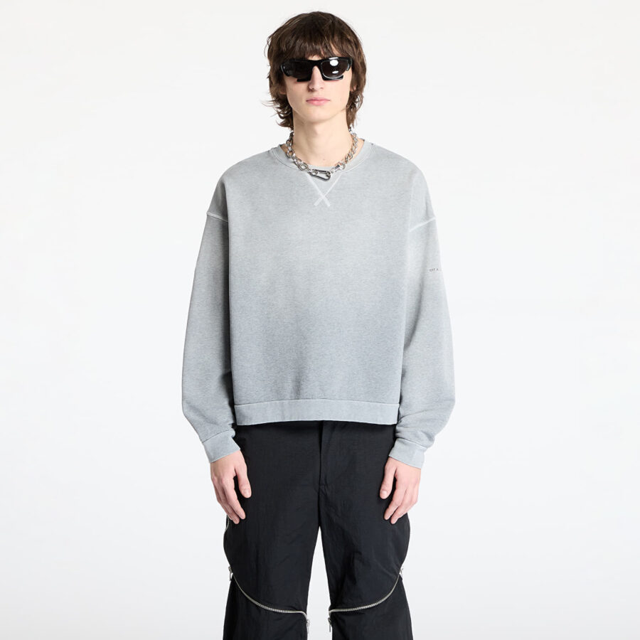 Pulóver Alyx Studio Garment Dye Boxy Crewneck Sweatshirt UNISEX Overdyed Grey Melange M-alacsony-ár