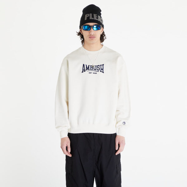 Pulóver Ambush Graphic Crewneck Sweatshirt UNISEX Tofu Insignia Blue S-alacsony-ár