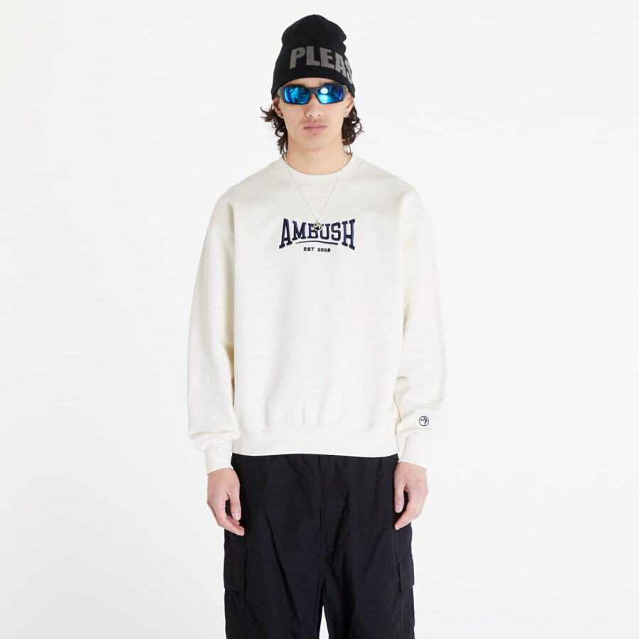 Pulóver Ambush Graphic Crewneck Sweatshirt UNISEX Tofu Insignia Blue S-alacsony-ár