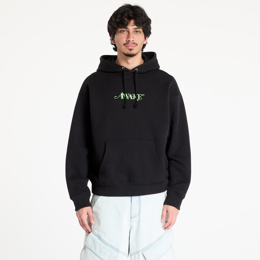 Pulóver Awake NY Classic Logo Hoodie Black M-alacsony-ár