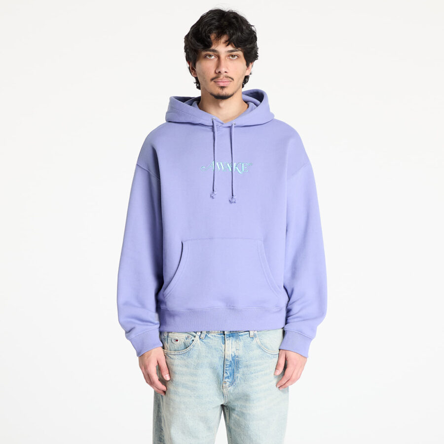 Pulóver Awake NY Classic Logo Hoodie Periwinkle L-alacsony-ár