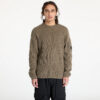 Pulóver C.P. Company Lambswool Grs Crew Neck Full Knit Black/ Walnut XXL-alacsony-ár