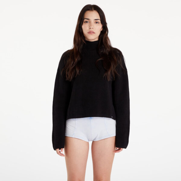 Pulóver Calvin Klein Jeans Chunky Loose High Neck Sweater Black L-alacsony-ár