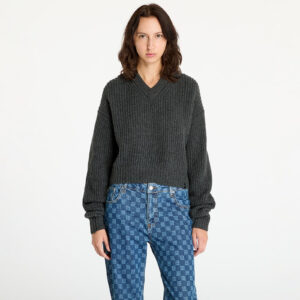 Pulóver Calvin Klein Jeans Chunky V-Neck Sweater Gray XS-alacsony-ár