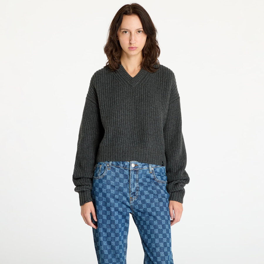 Pulóver Calvin Klein Jeans Chunky V-Neck Sweater Gray XS-alacsony-ár