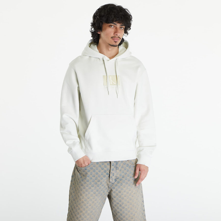 Pulóver Calvin Klein Jeans Embroidery Patch Hoodie White XXL-alacsony-ár