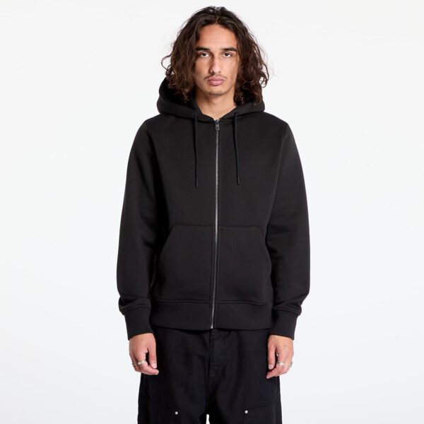 Pulóver Calvin Klein Jeans Logo Tape Zip Through Black S-alacsony-ár