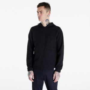 Pulóver Calvin Klein Jeans Woven Tab Zip Through Black M-alacsony-ár