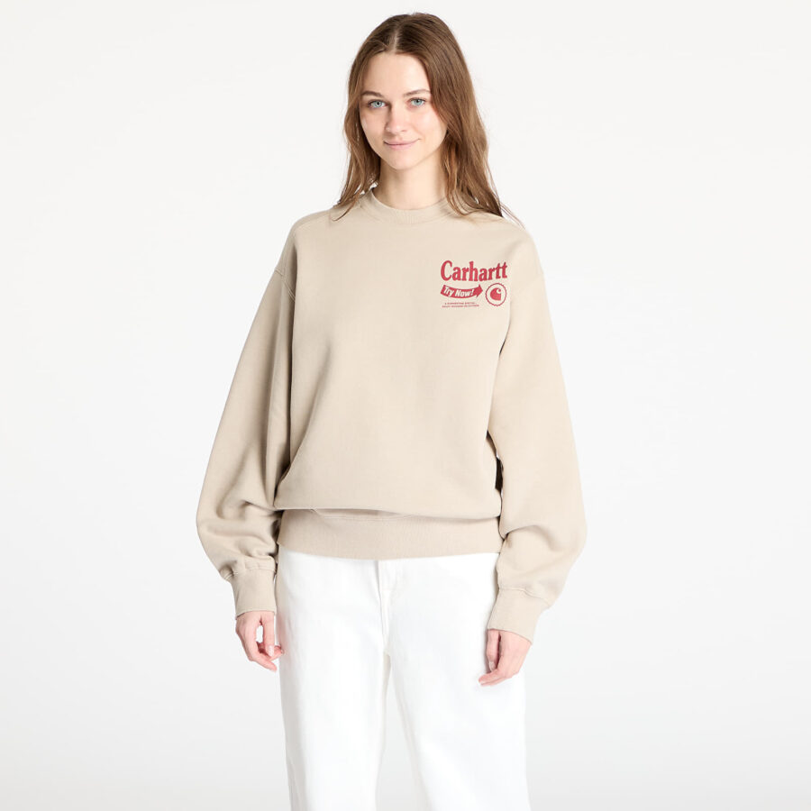Pulóver Carhartt WIP Catalogue Sweat UNISEX Fleur De Sel/ Desire XS-alacsony-ár
