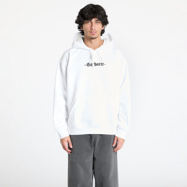 Pulóver Carhartt WIP Greatest Hits Hooded Sweatshirt UNISEX White/ Black S-alacsony-ár