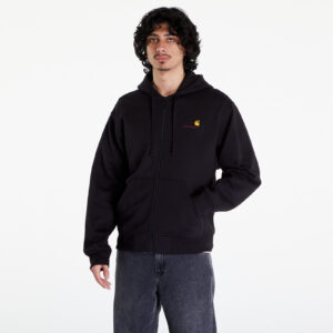 Pulóver Carhartt WIP Hooded American Script Jacket UNISEX Black XS-alacsony-ár
