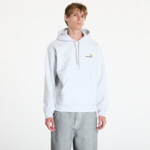 Pulóver Carhartt WIP Hooded American Script Sweat Ash Heather XS-alacsony-ár