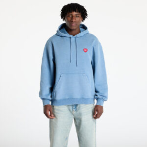 Pulóver Carhartt WIP Hooded Ingo Sweat UNISEX Light Blue Garment Dyed XS-alacsony-ár