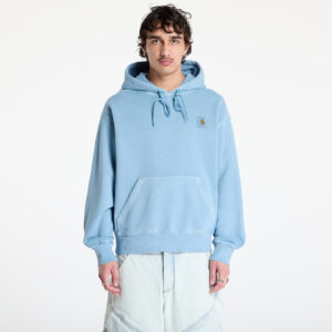 Pulóver Carhartt WIP Hooded Nelson Sweat UNISEX Clay Blue Garment Dyed L-alacsony-ár