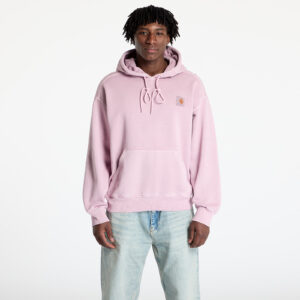 Pulóver Carhartt WIP Hooded Nelson Sweat UNISEX Hortensia Garment Dyed M-alacsony-ár