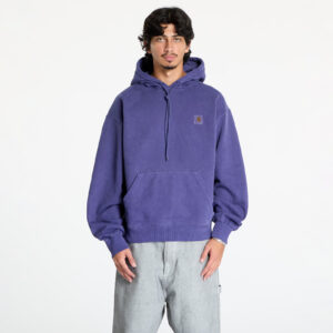 Pulóver Carhartt WIP Hooded Vista Sweat UNISEX Aura Garment Dyed S-alacsony-ár