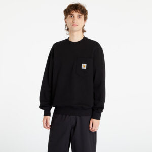 Pulóver Carhartt WIP Pocket Sweat Black S-alacsony-ár