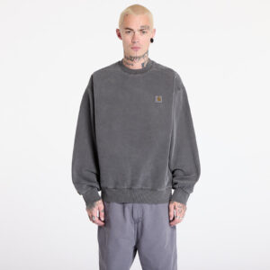 Pulóver Carhartt WIP Vista Sweat UNISEX Graphite Garment Dyed XS-alacsony-ár