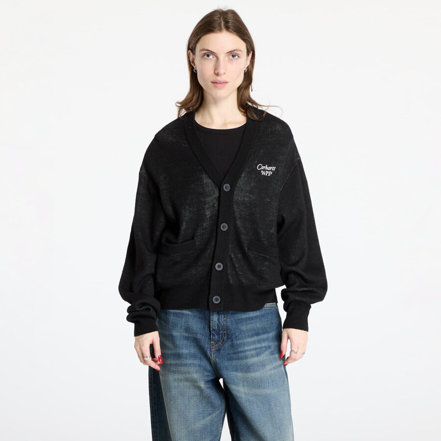 Pulóver Carhartt WIP W' Harttbreaker Cardigan Black/ Wax XS-alacsony-ár
