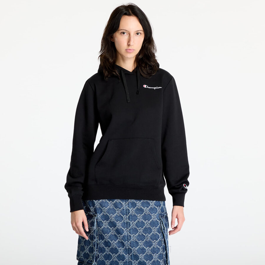 Pulóver Champion Hooded Sweatshirt Black XS-alacsony-ár
