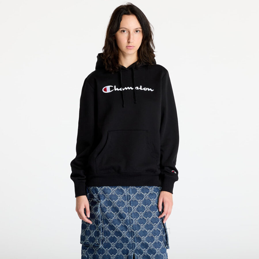 Pulóver Champion Hooded Sweatshirt Black XS-alacsony-ár